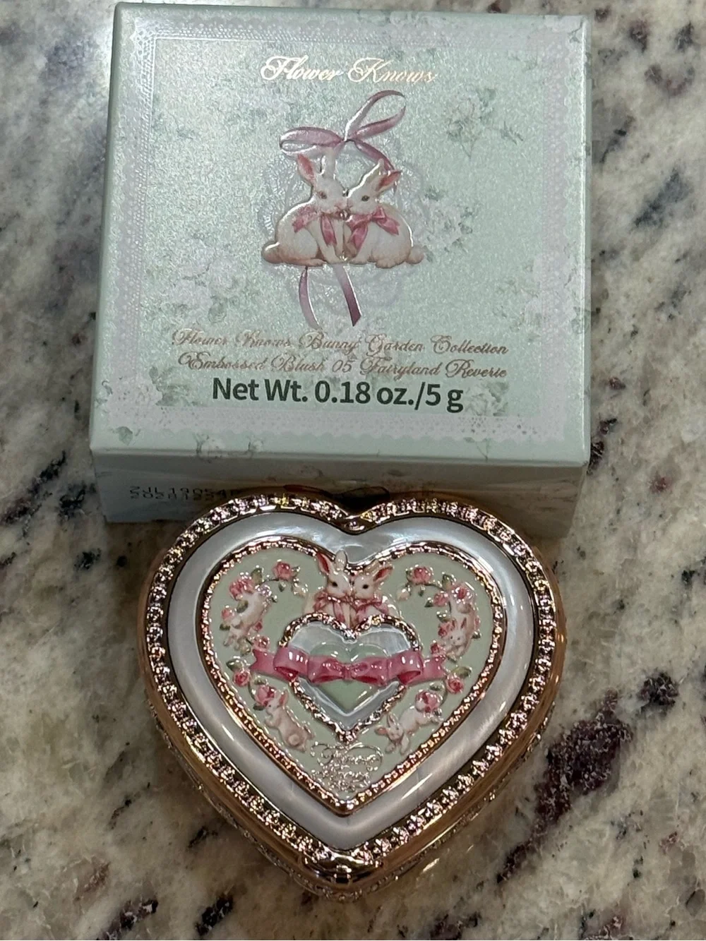 Flower Knows Bunny Garden Collection.Fairyland Reverie Blush & Pearl White Brush